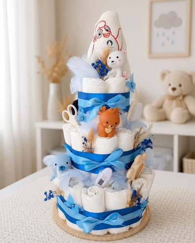 Malo — 3 étages bleu — gâteau de couches